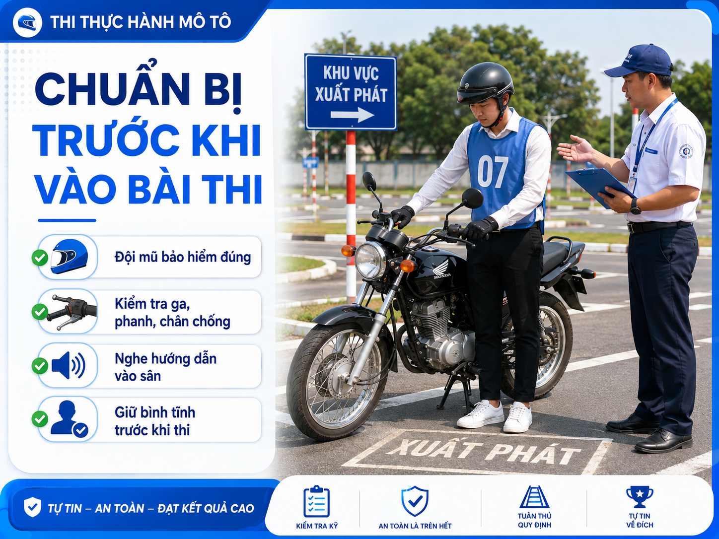 Chuẩn bị trước khi vào bài thi